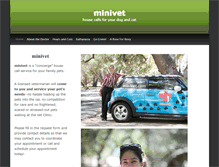 Tablet Screenshot of minivet.com